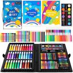 iBayam Art Supplies, 149-Pack Drawing Kit Painting Art Set Art Kits Gifts Box, Arts and Crafts for Kids Girls Boys Adult Artist, with Coloring Book, Crayons, Pastels, Pencils, Watercolor Pens & Cakes