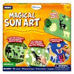 Skillmatics Sun Paper Art Kit - STEM Craft Kit for Kids with Decorative Paper, Stencils & Markers, Create with Sunlight, Mess-Free, Indoor Fun, Gifts for Ages 4, 5, 6, 7, 8, 9, 10, 11, 12
