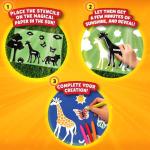 Skillmatics Sun Paper Art Kit - STEM Craft Kit for Kids with Decorative Paper, Stencils & Markers, Create with Sunlight, Mess-Free, Indoor Fun, Gifts for Ages 4, 5, 6, 7, 8, 9, 10, 11, 12