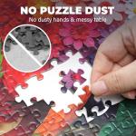 BenBen Puzzles for Adults 500 Pieces, Floral Chameleon Jigsaw Puzzles with Patterns on Back, Challenging Animal Puzzle for Family Game Night, Home Décor