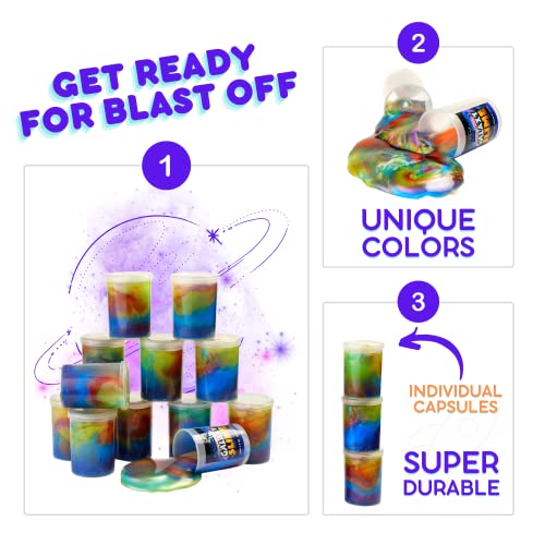 6 Pack Assorted Galaxy Slime Party Favors
