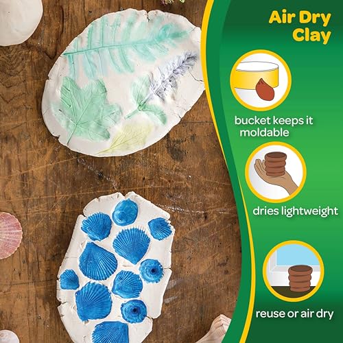 Crayola Air Dry Clay, 5 Lb Bucket for Kids
