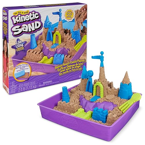 Deluxe Beach Castle Kinetic Sand Playset for Kids