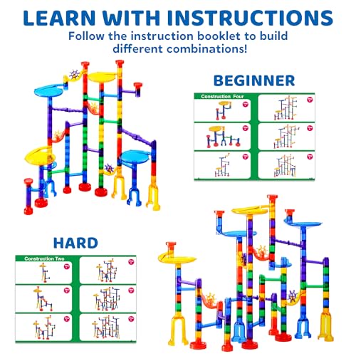 JOYIN Marble Run Toy Set - Construction Building Blocks