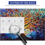 PICKFORU Stained Glass Puzzle Tree of Life Puzzles for Adults 1000 Pieces, Impossible Hard Difficult Challenging Puzzles for Adults, Colorful Mosaic Tree of Life Jigsaw Puzzle 1000 Pieces