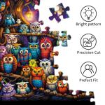 TangComplete - Owl Family Puzzles for Adults 1000 Pieces, Jigsaw Puzzles for Adults 1000 Piece, Challenging Game Toys, Impossible Puzzle, Family Decoration Puzzle