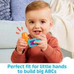 MEGA BLOKS First Builders Toddler Building Blocks Toy Set, ABC Musical Train with 50 Pieces, Music and Sounds, Ages 1+ Years