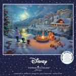 Ceaco - Thomas Kinkade - Disney Dreams Collection - Holiday - Mickey and Minnie Christmas Lodge - 1000 Piece Jigsaw Puzzle