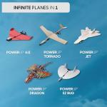 POWERUP 4.0 The Next-Generation Smartphone Controlled Paper Airplane Kit, RC Controlled. Easy to Fly with Autopilot & Gyro Stabilizer. for Hobbyists, Pilots, Tinkerers.