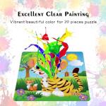 Puzzles for Kids Ages 3-5 Toddler Wooden Toys Montessori Learning Education Preschool Sets Games for Boy Girl 3 4 5+ Years Old, Pack of 6 (20 Pieces)