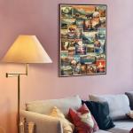 Vintage National Parks Puzzle for Adults 1000 Pieces, Travel Poster Landscape Puzzle Including Yellowstone Zion Acadia Yosemite, Nature Jigsaw Puzzles Scenery Mountain Scene