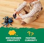 Terra by Battat – Remote Control Tarantula for Kids with LED Eyes – Realistic Spider Toy with Moving Legs, Fast Speed & 360° Spin – Blue RC Animal for Boys & Girls 6+ Years