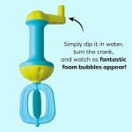HABA Toddler Bath Toys: Bubble Bath Kids Whisk - for Kids' Sensory Play, Motor Skills, and Bath Time Fun, Blue