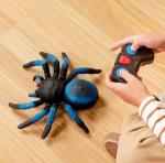 Terra by Battat – Remote Control Tarantula for Kids with LED Eyes – Realistic Spider Toy with Moving Legs, Fast Speed & 360° Spin – Blue RC Animal for Boys & Girls 6+ Years