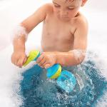 HABA Toddler Bath Toys: Bubble Bath Kids Whisk - for Kids' Sensory Play, Motor Skills, and Bath Time Fun, Blue