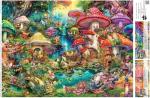 Buffalo Games - Aimee Stewart - Merry Mushroom Village Picnic - 1000 Piece Jigsaw Puzzle for Adults -Challenging Puzzle Perfect for Game Nights - Finished Size is 26.75 x 19.75