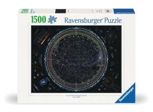 Ravensburger - Map of The Universe - 1500 Piece Jigsaw Puzzle - Stunning, Vivid Imagery of Our Galaxy - Colorful Detail of Galaxies, Stars & More - Ideal Gift - Frameable Art - Puzzles for Adults