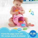 Fisher-Price Baby & Toddler Toy Laugh & Learn Smart Stages Piggy Bank with Educational Songs & Phrases for Infants Ages 6+ Months (Amazon Exclusive)