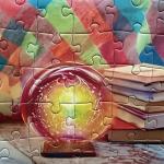 300 Piece Puzzles for Kids Adults - Winter Jigsaw Puzzles - Northern Lights and Cozy Cats