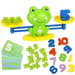 Aitbay Cool Math Game, Preschoolers Frog Balance Counting Toys for Boys & Girls Educational Number Toy Fun Children's Gift STEM Learning Age 3+ (63 PCS)