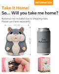 TWORIVER Toddler Toys Talking Hamster Repeats What You Say,Toys for 2 3 4 5 6 7 8 13 Year Old Girl Boy Christmas Birthday Gifts Ideas,Stocking Stuffers' for Kids Cute Stuff Gray Stuffed Animals Plush