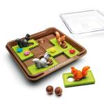 SmartGames Squirrels Go Nuts Sliding Logic Travel Puzzle Game with 60 Challenges for Kids Ages 6+