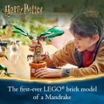 LEGO Harry Potter Mandrake Figure & Pot Plant Toy, Harry Potter Collectible Gift Idea for Kids, Magical Creature Playset for Room décor, Harry Potter Toy for 10 Year Old Girls, Boys or Any Fan, 76433