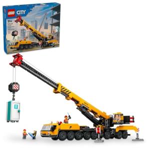 LEGO City Yellow Mobile Construction Crane Building Toy - Construction Toys for Boys & Girls, Ages 9+ Years - Gifts for Christmas - Pretend Play Set for Kids - 60409