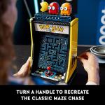 LEGO Icons PAC-Man Arcade Building Sets for Adults - Collectible Office, Book Shelf, or Bedroom Decor - Gifts for Christmas, Men & Women - W/Moving Handle to Recreate Game - 10323