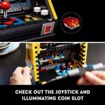 LEGO Icons PAC-Man Arcade Building Sets for Adults - Collectible Office, Book Shelf, or Bedroom Decor - Gifts for Christmas, Men & Women - W/Moving Handle to Recreate Game - 10323