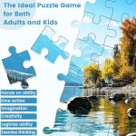 VOLUVOLU 500 Piece Puzzle for Adults, Jigsaw Puzzle,Glacier Park Jigsaw Puzzles 500 Pieces Birthday Party for Family Kids and Adults Funny Puzzle