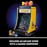 LEGO Icons PAC-Man Arcade Building Sets for Adults - Collectible Office, Book Shelf, or Bedroom Decor - Gifts for Christmas, Men & Women - W/Moving Handle to Recreate Game - 10323