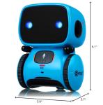 Contixo R1 Kids Robot Toy, Blue Interactive Smart Robots with Voice Control Talking Dancing Learning Touch Sensor Compact Educational Portable Toy for Boys Girls Toddlers 3-8 Years Old Birthday Gifts
