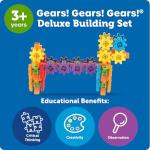 Learning Resources Gears! Gears! Gears! 100-Piece Deluxe Building Set -STEM Activities, Fine Motor Skills, Toddler Explorer Kit, Science and Construction, Boys and Girls Gifts