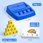 HahaGift Educational Toys for 3-5 Year Old Boy Girl Gifts, Matching Letter Learning Games Activities, Ideal Christmas Birthday Gift for Toddler Kids Age 3 4 5 6 7 Year Olds Boys Girls