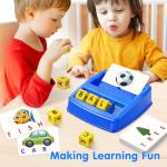 HahaGift Educational Toys for 3-5 Year Old Boy Girl Gifts, Matching Letter Learning Games Activities, Ideal Christmas Birthday Gift for Toddler Kids Age 3 4 5 6 7 Year Olds Boys Girls