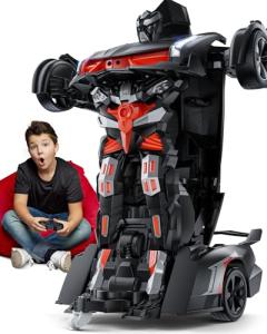 Veeniix V992 Transform Robot RC Car, 1:14 Scale, 2-in-1 Robot Toy Car with Sound & Light Effects, Gesture Sensing, Automatic Deformation, Ideal Gift for Boys and Girls