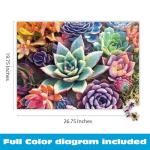 Buffalo Games - James Mertke - Simple Succulent - 1000 Piece Jigsaw Puzzle For Adults -Challenging Puzzle Perfect for Game Nights - Finished Size is 26.75 x 19.75