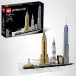 LEGO Architecture New York City Model Kit - Bedroom or Office Decor for Kids & Adults, Ages 12+ - Building Blocks to Display - NYC Gift & Souvenir Ideas - 21028
