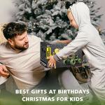 Remote Control Dinosaur Car for Kids Boys, 2.4Ghz All Terrain Remote Control Dinosaur Truck with Light, Rechargeable 4WD Off Road RC Car Toys for Kids 3 4 5 6 7 8-12 Year Old Boys Girls Birthday Gift