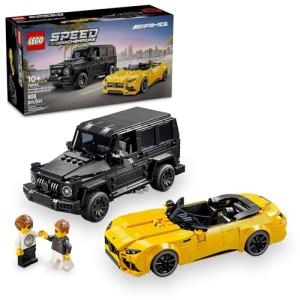 LEGO Speed Champions Mercedes-AMG G 63 & Mercedes-AMG SL 63 Building Toys - Kids Pretend Play Toy Cars for Boys & Girls, Ages 10+ Years - Gifts for Christmas - 76924