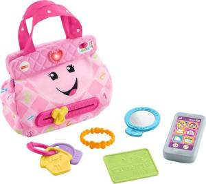 Fisher-Price Baby & Toddler Toy Laugh & Learn My Smart Purse with Lights, Learning Songs & 5 Accessories for Infants Ages 6+ Months (Amazon Exclusive)