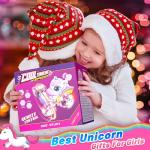 Carsky Unicorn Remote Control Car for Girls,Rechargeable 360°Stunt RC Cars Rotation 4WD Remote Cars with LED Lights,Fun Indoor Outdoor Toys for Kids,Chritmas Birthday Gift for 3 4 5 6 Year Old Girl