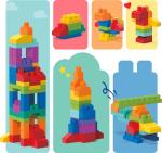 MEGA BLOKS First Builders Toddler Blocks Toys Set, Big Building Bag with 80 Pieces and Storage, Ages 1+ Years