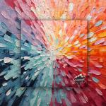 Impossible Puzzles 1000 Piece, Colorful Hard Difficult Puzzle for Adults, Gradient Rainbow Challenging Jigsaw Art Painting