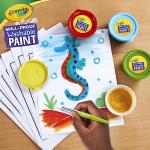 Crayola Spill Proof Paint Set - Toddler Stocking Stuffer, Washable Paint for Kids, Includes Paint Brush & Paper, No Drip, Less Mess Arts & Crafts, Ages 3+