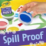 Crayola Spill Proof Paint Set - Toddler Stocking Stuffer, Washable Paint for Kids, Includes Paint Brush & Paper, No Drip, Less Mess Arts & Crafts, Ages 3+