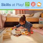 Melissa & Doug Food Groups - 21 Hand-Painted Wooden Pieces and 4 Crates