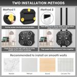 Music Boxing Machine Sport Toys for Kids,Wall Mounted Bluetooth Smart Punching Target,Training Pad Toy with Boxing Glove,Ideas Toys for Boys Girls Kids 3 4 5 6 7 8 9 10 11 12+ Years Old (Black)