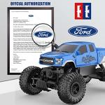 DOUBLE E Ford Raptor F150 RC Car 4WD Monster Trucks for Boys,11 Inches Off Road Crawler Vehicle RC Truck Toy Gift for Boys Girls 6 7 8-12 Years-Blue